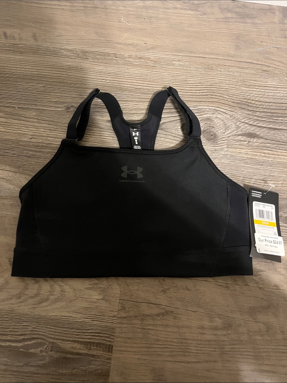Under Armour Black Racerback High-Support Sports Bra